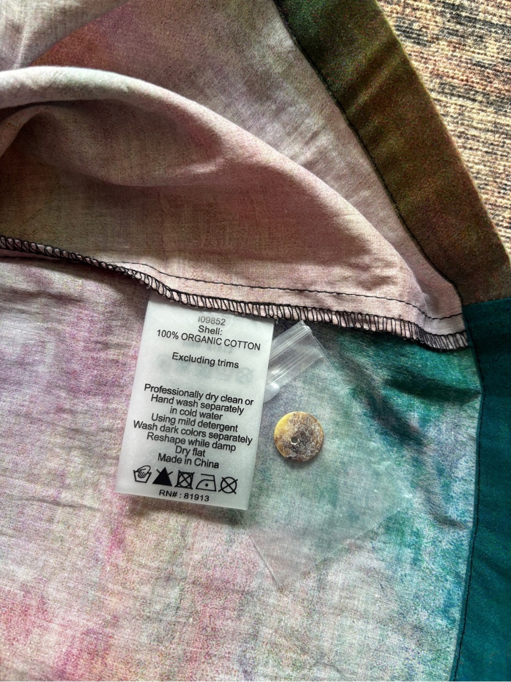 Hope for Flowers by Tracy Reese Pink Multi-Color Flutter Sleeve Cotton Top - Picture 4 of 7